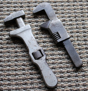 Two Adjustable Vintage Bicycle Wrenches