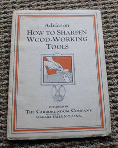 Advice on How to Sharpen Wood-Working Tools The Carborundum Company