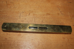 Antique Wooden Brass Spirit Level E. PRESTON & SONS Warranted Correct