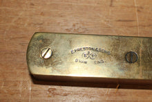 Load image into Gallery viewer, Antique Wooden Brass Spirit Level E. PRESTON &amp; SONS Warranted Correct
