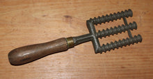Load image into Gallery viewer, Antique Ice Cream Mixer-Stirrer, Metal Coiled Rods, Wood Handle, Brass Ring
