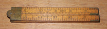 Load image into Gallery viewer, Vintage Stanley No.63 24&quot; Folding Wood Ruler Sweetheart
