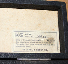 Load image into Gallery viewer, Keuffel &amp; Esser No. 4236 Compensating Polar Planimeter With Original Hard Case
