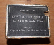Load image into Gallery viewer, Vintage Keystone Film Splicer No. 734 In Original Box Movie
