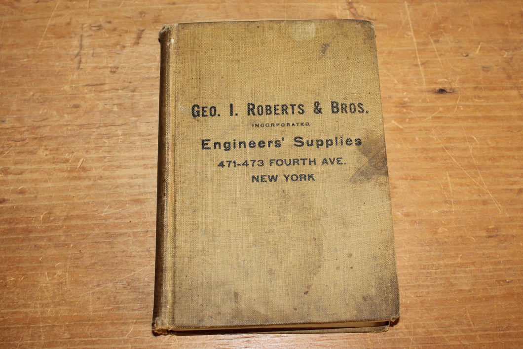 Geo. I Roberts Engineer's Supply Catalog Water, Steam, Gas Electric