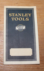 Original 1927 Stanley Tools Sweetheart Pocket Catalog - 6" x 3.5" - 55 pages
