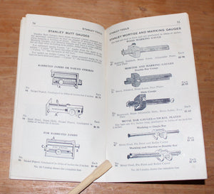 Original 1927 Stanley Tools Sweetheart Pocket Catalog - 6" x 3.5" - 55 pages