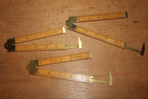 Three Stanley 36 ½ L Boxwood Caliper Rules