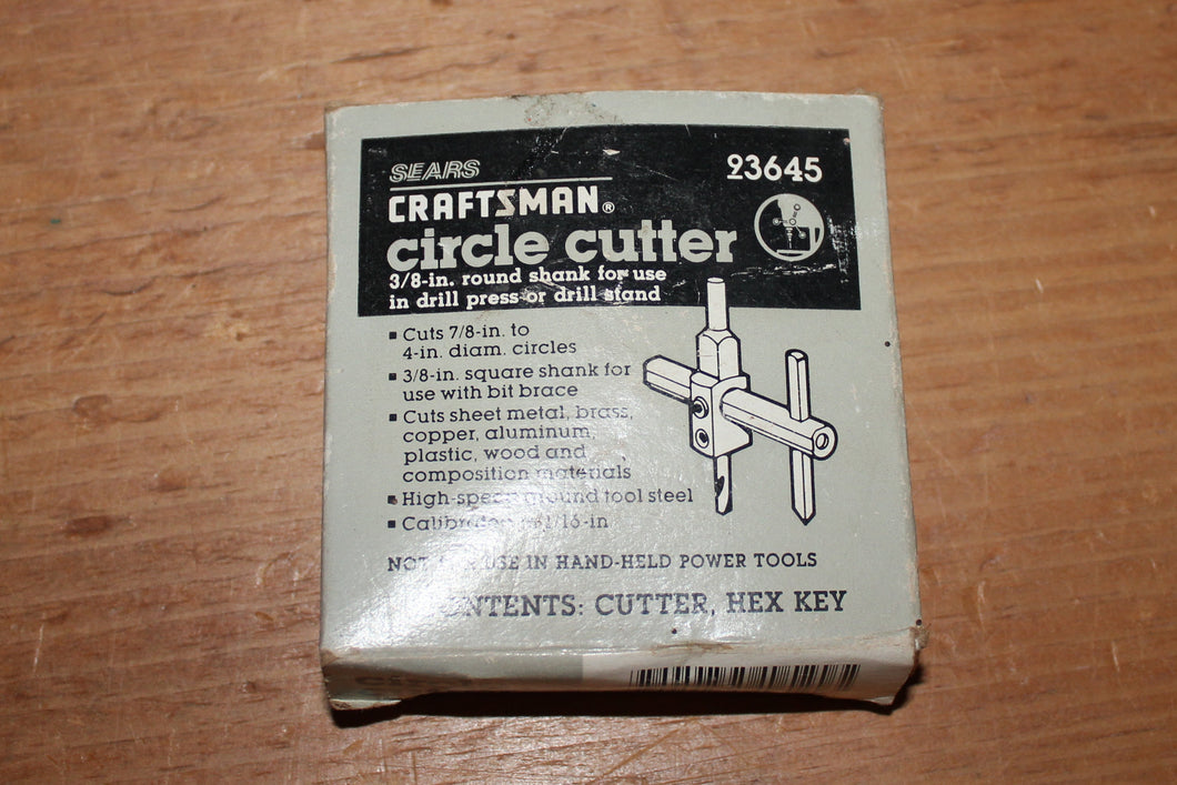 New in Box Craftsman Circle Cutter 93645