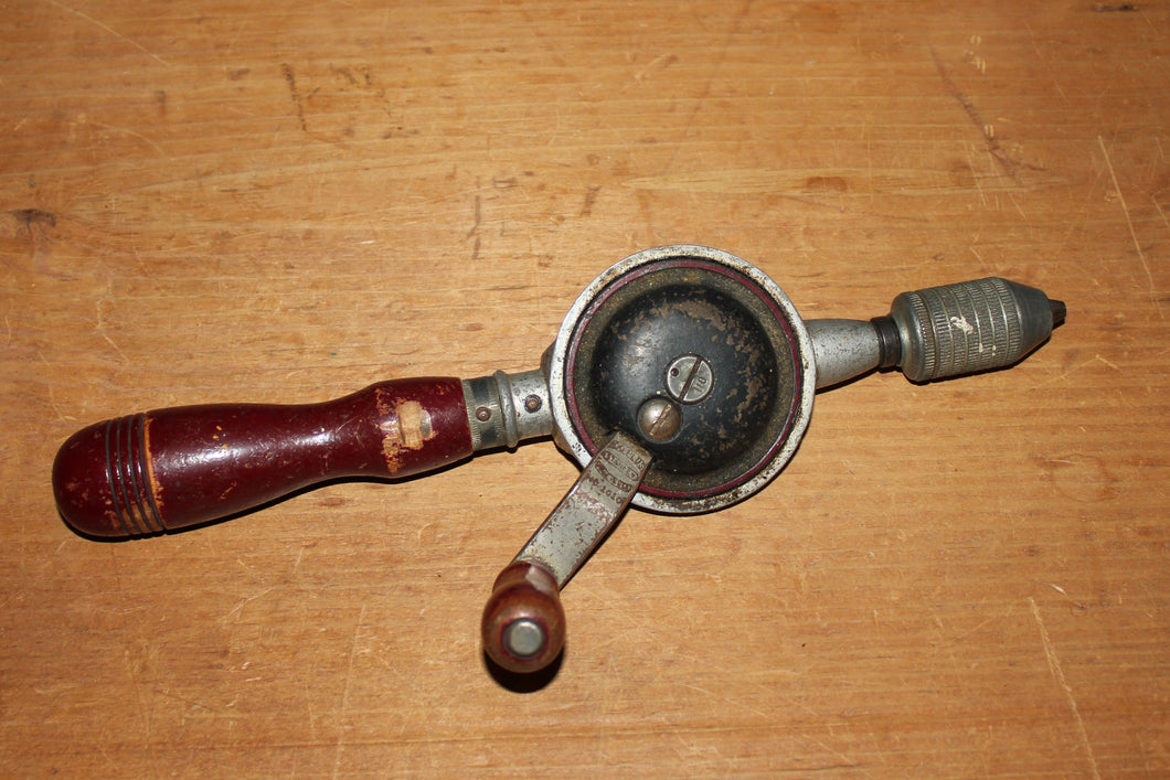 Vintage Stanley 100 PLUS No. 1610 EGGBEATER STYLE HAND CRANK DRILL