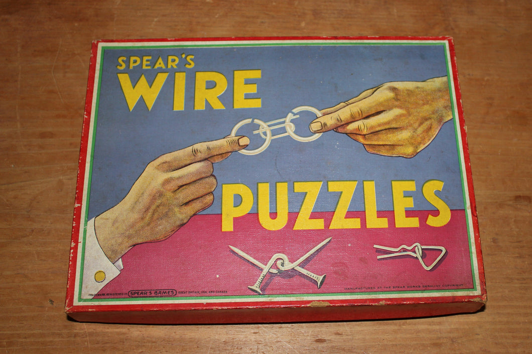 1920’s Wire Puzzles by J W Spear & Sons