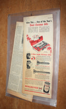 Load image into Gallery viewer, 1949 Winchester Flashlight Battery (2) Diff Color Ad Prints
