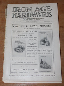 Iron Age Hardware Magazine February 26, 1910