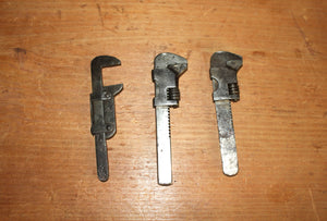 Three Adjustable Vintage Bicycle Wrenches