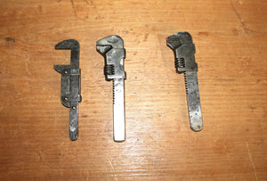 Three Adjustable Vintage Bicycle Wrenches