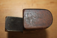 Load image into Gallery viewer, VINTAGE TOOL Hard to find CURVED BOTTOM 5 ¼” A SCHOELLER ALL WOOD CARPENTER PLANE
