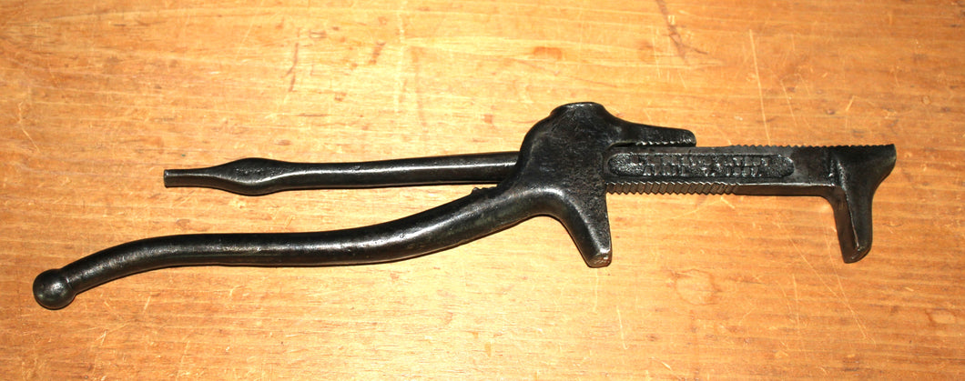 Antique Ashcroft Mfg Co Patent Nov. 30, 1872 Pipe Tongs screw Adjustment Tool