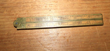 Load image into Gallery viewer, Vintage STANLEY No. 62 1/2 Rule, Boxwood Brass 24&quot; Narrow Folding Ruler
