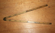 Load image into Gallery viewer, Vintage STANLEY No. 62 1/2 Rule, Boxwood Brass 24&quot; Narrow Folding Ruler
