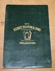 1914 Henry Disston & Sons Catalogue