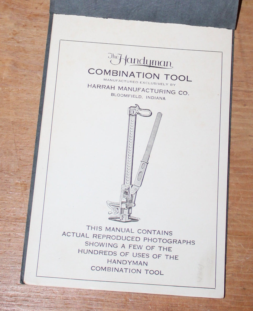 Rare - The Handyman Combination Tool Manual, Photographs Of Uses For Tool