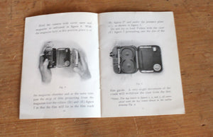 Original Pathex Motion Picture Camera Instruction Book Manual