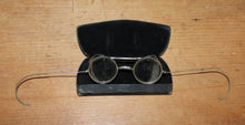 Load image into Gallery viewer, Antique Safety Glasses ~ SANIGLASS SAFETY GOGGLES ~ Steampunk – With Original Case
