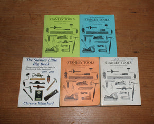 Five Antique and Collectible Stanley Tools Pocket Price Guides By John Water & Clarence Blanchard