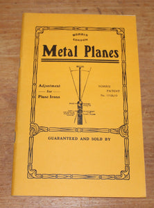 Selection of High-Class London Made Metal Planes T. Norris & Son – 1914 and 1920