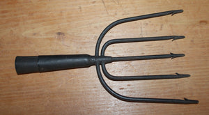 Antique 5 Tine Fish Eel Frog Hand Gig Tool Spear Fishing Fork Head