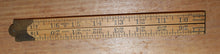 Load image into Gallery viewer, Vintage STANLEY Sweetheart Ruler 66 1/2 Boxwood &amp; Brass Carpenters&#39; Folding Rule
