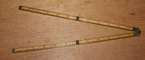 Marked Vintage Stanley No 62 1/2 Clean four fold folding rule