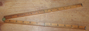 Marked Vintage Stanley No 68 Clean four fold folding rule