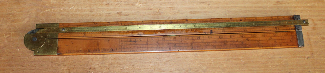 Rare H.W. Hubbard Company No 79 Board Measure Folding Rul