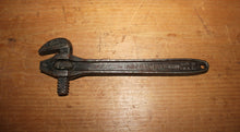 Load image into Gallery viewer, VINTAGE GREENFIELD 10” LITTLE GIANT REVERSIBLE PIPE WRENCH PATented FEB 4 1913
