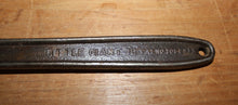 Load image into Gallery viewer, VINTAGE GREENFIELD 10” LITTLE GIANT REVERSIBLE PIPE WRENCH PATented FEB 4 1913
