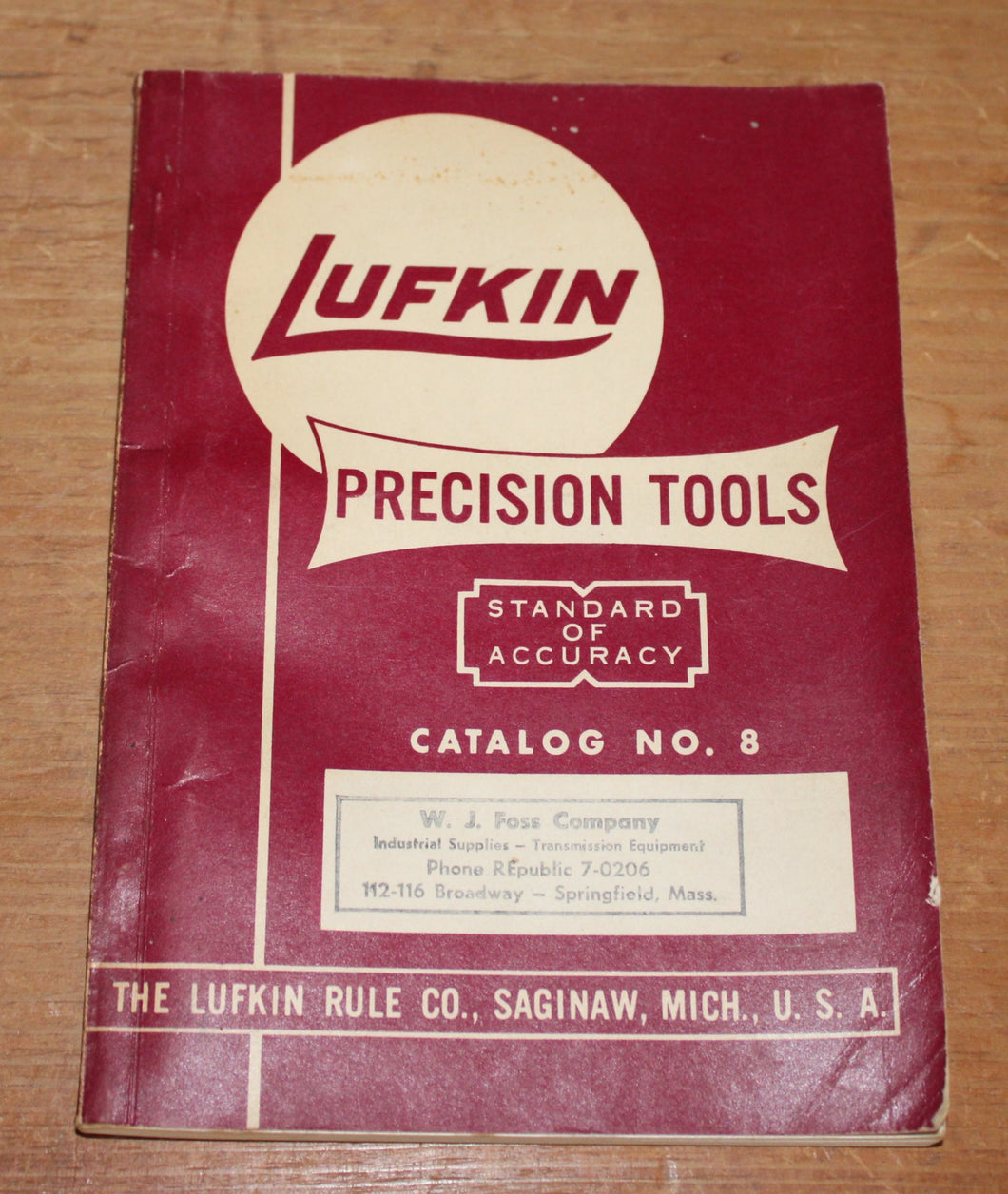 Original Vintage Lufkin Precision Tools Catalog No. 8