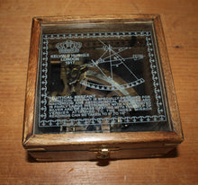 Load image into Gallery viewer, Vintage Brass Sextant Marked “Kelvin &amp; Hughes 1917”
