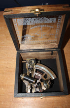 Load image into Gallery viewer, Vintage Brass Sextant Marked “Kelvin &amp; Hughes 1917”
