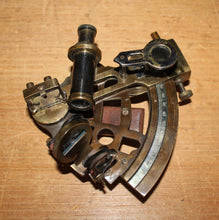 Load image into Gallery viewer, Vintage Brass Sextant Marked “Kelvin &amp; Hughes 1917”
