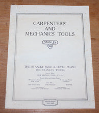 Load image into Gallery viewer, Vintage Original 1923 Stanley Sweetheart Rule Level Company Catalogue No. 120
