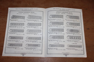 Vintage Original 1923 Stanley Sweetheart Rule Level Company Catalogue No. 120