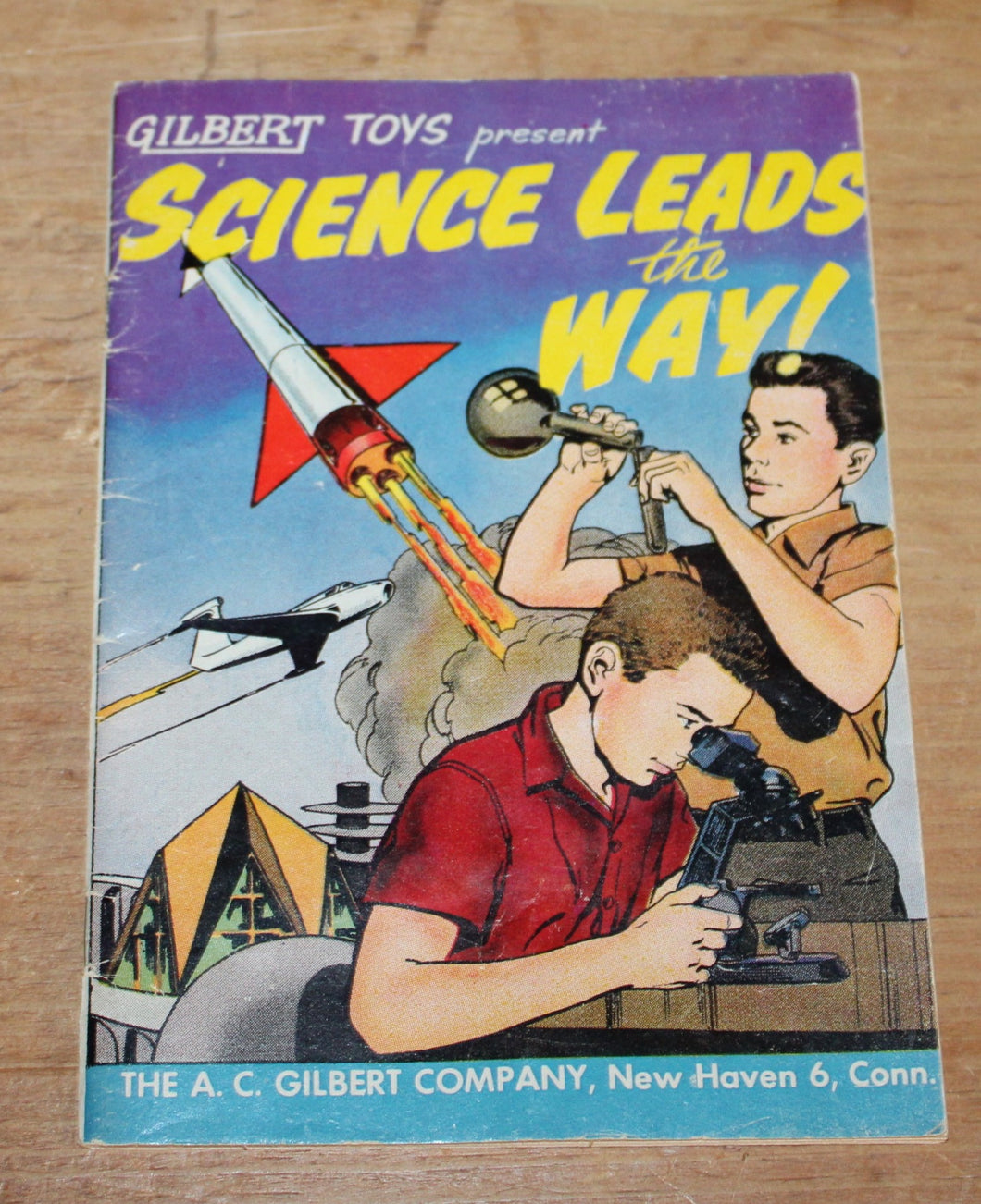 Gilbert Toys Presents: Science Leads the Way -1959 Comic Book Paperback
