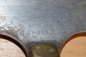 Vintage C.S. Osborne Co. Leather Working Round Head Half Moon Knife