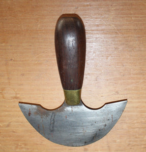 Vintage C.S. Osborne Co. Leather Working Round Head Half Moon Knife