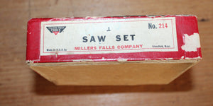 Millers Falls Pistol Grip Saw Tool&nbsp;Set No 214