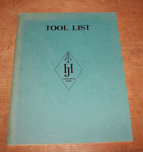 Load image into Gallery viewer, James Howarth &amp; Sons - Tool List - 1988 Reprint By Roy Arnold - Tool Book
