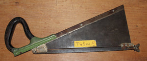 Antique Vintage Edison Steel Works Youngrip HackSaw Mechanic's Angle Saw Made in USA