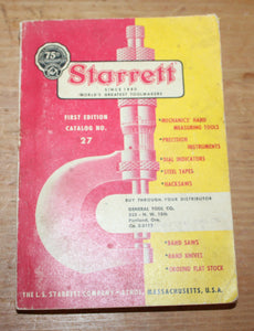Starrett Catalog First Edition No. 27