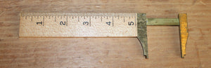 Clean Vintage Antique Stanley Sliding Caliper No. 136 1/2 Rule Ruler